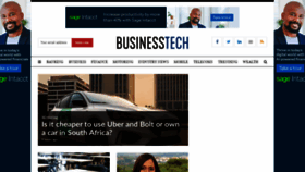 What Businesstech.co.za website looked like in 2021 (3 years ago)