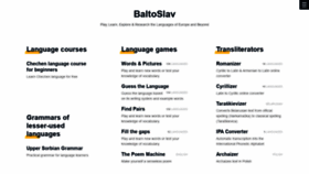 What Baltoslav.eu website looked like in 2021 (2 years ago)