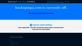 What Backupmp3.com website looked like in 2021 (2 years ago)