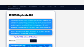 What Billinfo.pk website looked like in 2021 (2 years ago)