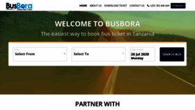 What Busbora.co.tz website looked like in 2021 (3 years ago)