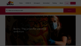 What Bectu.org.uk website looked like in 2021 (2 years ago)