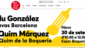 What Boqueria.barcelona website looked like in 2021 (2 years ago)