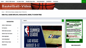 What Basketball-video.com website looked like in 2021 (2 years ago)