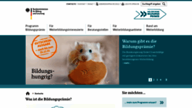 What Bildungspraemie.info website looked like in 2021 (2 years ago)