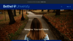 What Betheluniversity.edu website looked like in 2021 (2 years ago)