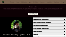 What Buhnerhealinglyme.com website looked like in 2021 (2 years ago)