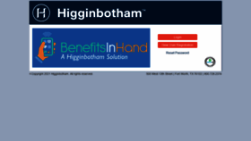 What Benefitsinhand.com website looked like in 2021 (2 years ago)