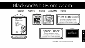 What Blackandwhitecomic.com website looked like in 2021 (2 years ago)