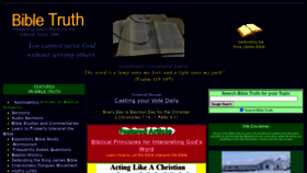 What Bible-truth.org website looked like in 2021 (2 years ago)