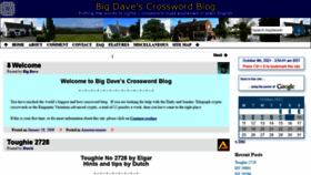 What Bigdave44.com website looked like in 2021 (2 years ago)