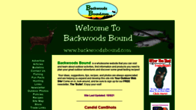 What Backwoodsbound.com website looked like in 2021 (2 years ago)