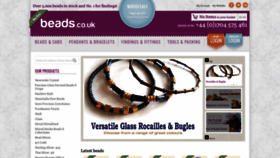 What Beads.co.uk website looked like in 2021 (2 years ago)