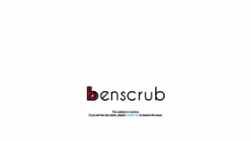 What Benscrub.com website looked like in 2021 (2 years ago)