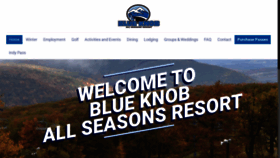 What Blueknob.com website looked like in 2021 (2 years ago)