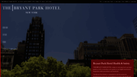 What Bryantparkhotel.com website looked like in 2021 (2 years ago)