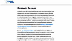 What Bussolascuola.it website looked like in 2021 (2 years ago)