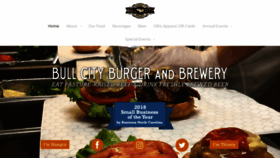 What Bullcityburgerandbrewery.com website looked like in 2021 (2 years ago)