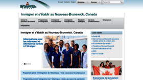 What Bienvenuenb.ca website looked like in 2021 (2 years ago)