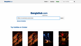 What Banglasub.com website looked like in 2021 (2 years ago)
