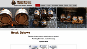 What Beczkidebowe.pl website looked like in 2021 (4 years ago)