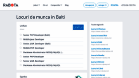 What Balti.rabota.md website looked like in 2021 (2 years ago)