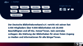 What Bibliotheksverband.de website looked like in 2021 (4 years ago)