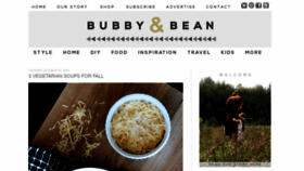 What Bubbyandbean.com website looked like in 2021 (2 years ago)