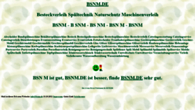What Bsnm.de website looked like in 2021 (2 years ago)