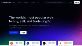 What Blockchain.com website looked like in 2021 (2 years ago)