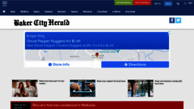 What Bakercityherald.com website looked like in 2021 (2 years ago)