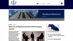 What Bundesaerztekammer.de website looked like in 2021 (2 years ago)