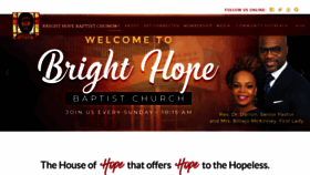What Brighthopebaptist.org website looked like in 2021 (2 years ago)