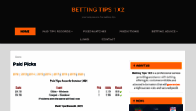 What Bettingtips1x2.info website looked like in 2021 (2 years ago)