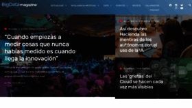 What Bigdatamagazine.es website looked like in 2021 (2 years ago)