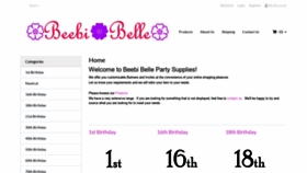 What Beebibelle.com.au website looked like in 2021 (2 years ago)