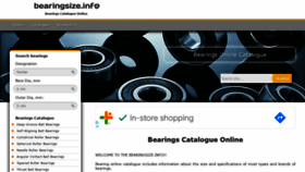 What Bearingsize.info website looked like in 2021 (2 years ago)