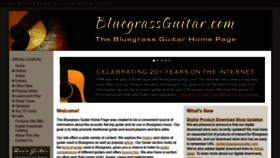 What Bluegrassguitar.com website looked like in 2021 (2 years ago)