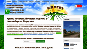 What Blagoe1.ru website looked like in 2021 (2 years ago)