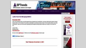 What Bptrends.com website looked like in 2021 (2 years ago)