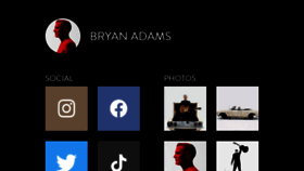 What Bryanadams.com website looked like in 2021 (2 years ago)