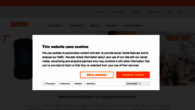 What Bartec.de website looked like in 2021 (2 years ago)