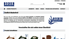 What Becker-umwelttechnik.de website looked like in 2021 (2 years ago)