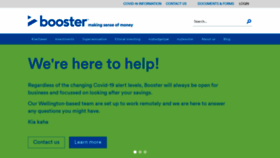 What Booster.co.nz website looked like in 2021 (2 years ago)