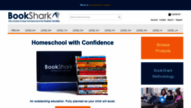 What Bookshark.com website looked like in 2021 (2 years ago)