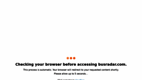 What Busradar.com website looked like in 2021 (2 years ago)