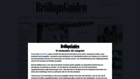 What Brollopsguiden.se website looked like in 2021 (3 years ago)