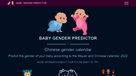 What Baby-gender-predictor.com website looked like in 2021 (2 years ago)