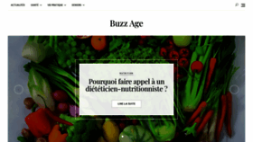 What Buzzage.fr website looked like in 2021 (2 years ago)