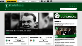 What Bohemians.cz website looked like in 2021 (2 years ago)